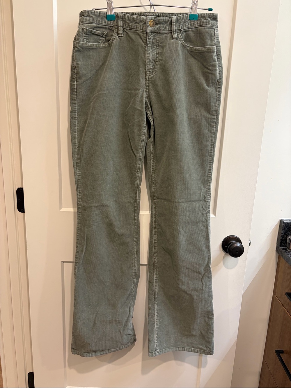 Eddie Bauer Olive Green Corduroy Pants